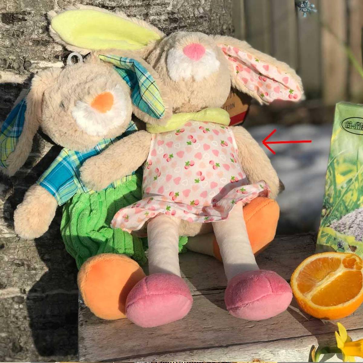 HARE - MED ROSA KJOLE