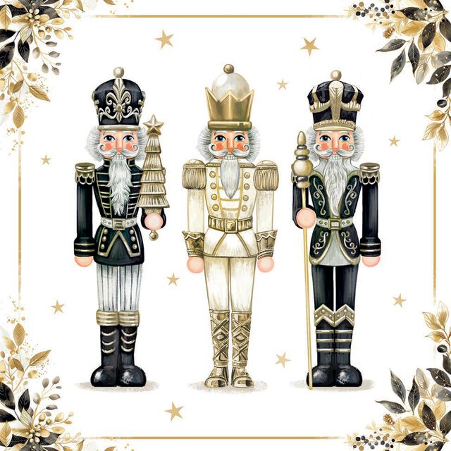 SERVIETTER - ROYAL NUTCRACKERS