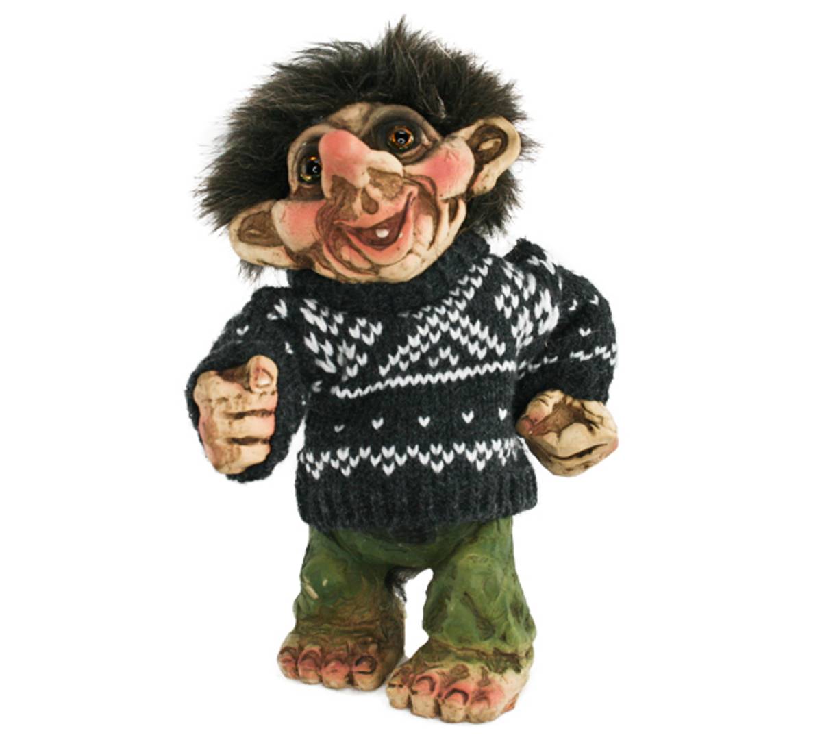 TROLL - TROLL MED GRÅ GENSER