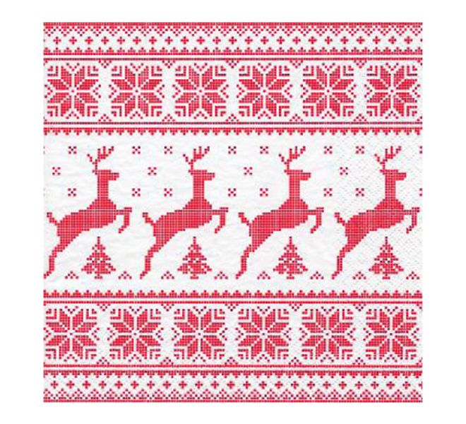 SERVIETTAR - RAUDE HJORTAR