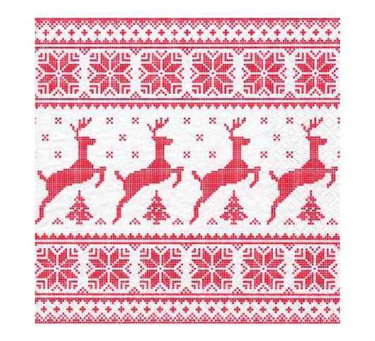 SERVIETTAR - RAUDE HJORTAR