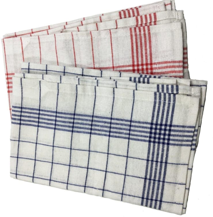 KJØKKENHÅNDKLE BLÅ/ HVIT