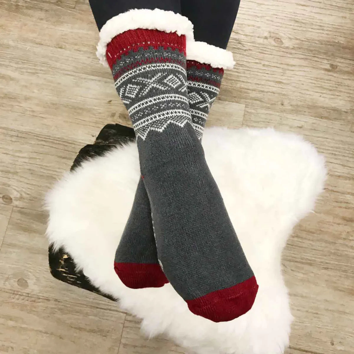 KOSESOKKER MED MARIUSMØNSTER - DAME