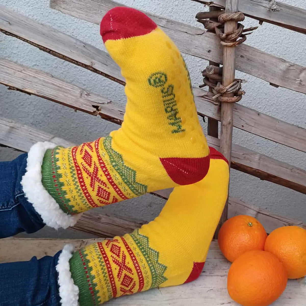 KOSESOKKER MED MARIUSMØNSTER - DAME