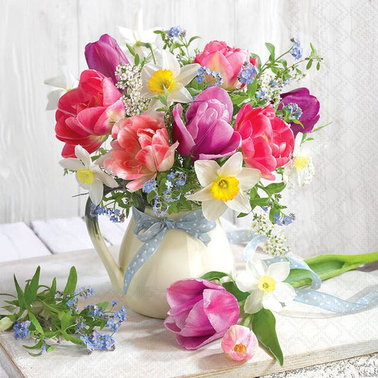 SERVIETTER - FRESH SPRING FLOWERS