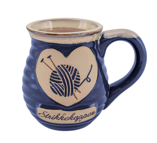 STRIKKEKOPPEN - HAVBLÅ