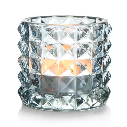TELYSGLASS I BLÅTT GLASS - DIANA